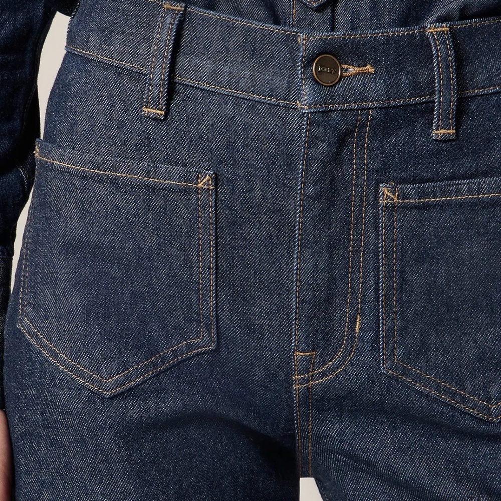 Jcrew Petite full-length slim-wide jean with patch pockets, 29P - Picture 3 of 8